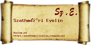Szathmári Evelin névjegykártya