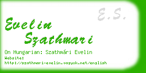evelin szathmari business card