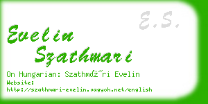 evelin szathmari business card